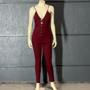 Burgundy body suit